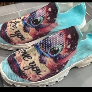 Colorful Graphic Slip-On Sneakers